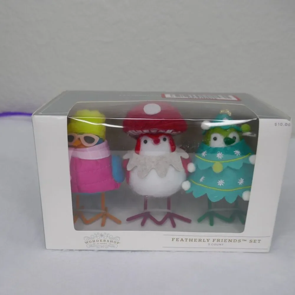 Wondershop Target 2024 Featherly Friends Mini Set Birds Capster Merry Sparkles